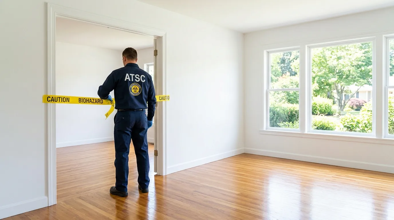 Certified biohazard cleanup crew performing Trauma Scene Cleanup in Grosse Pointe Park